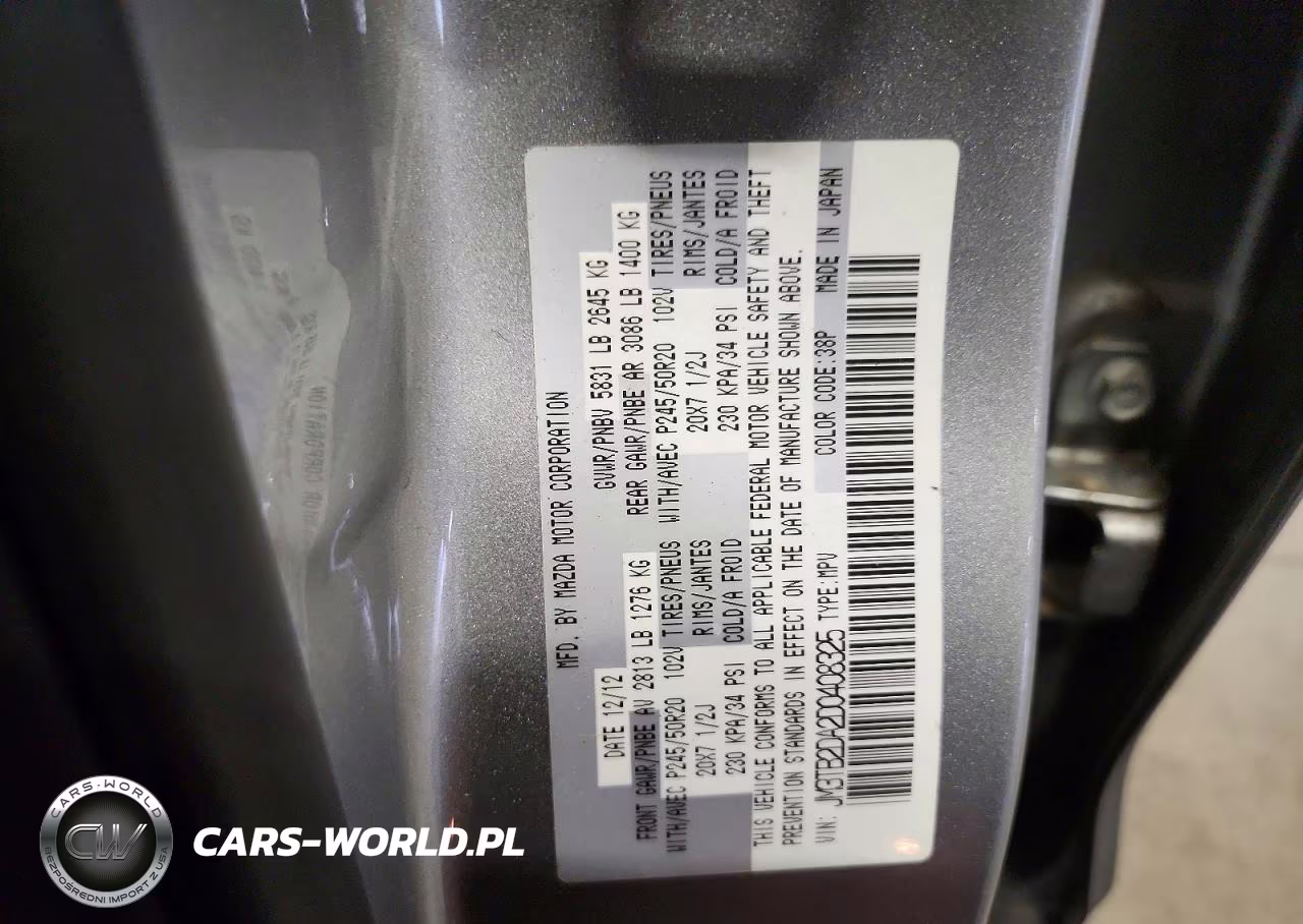 2013 Mazda Cx-9 Grand Touring VIN:JM3TB2DA2D0408325 - 13
