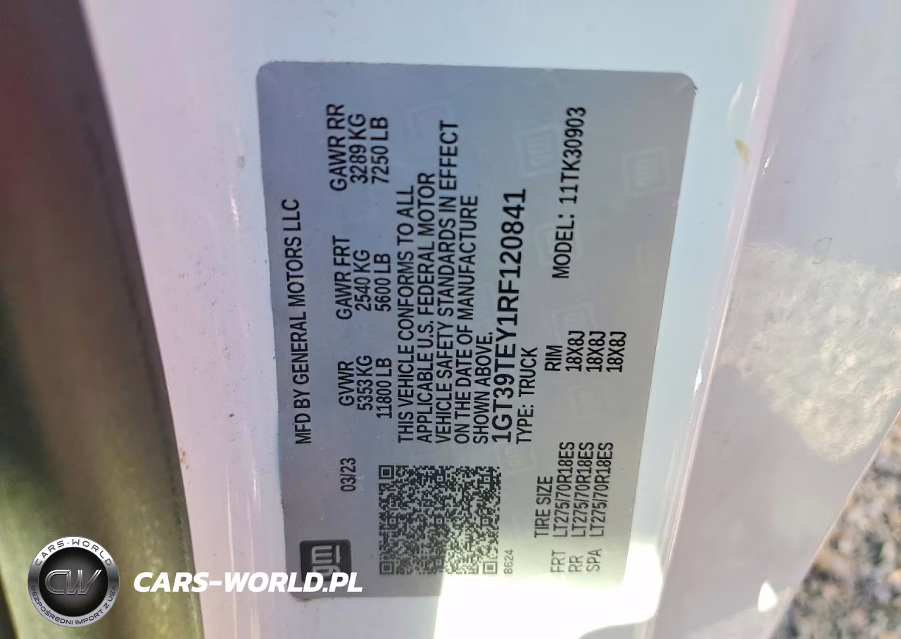 2024 GMC Sierra K3500 Sle VIN:1GT39TEY1RF120841 - 12