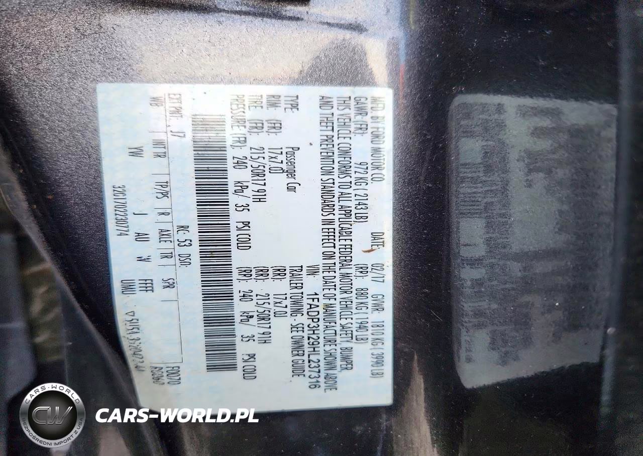2017 Ford Focus Sel VIN:1FADP3H29HL237316 - 12