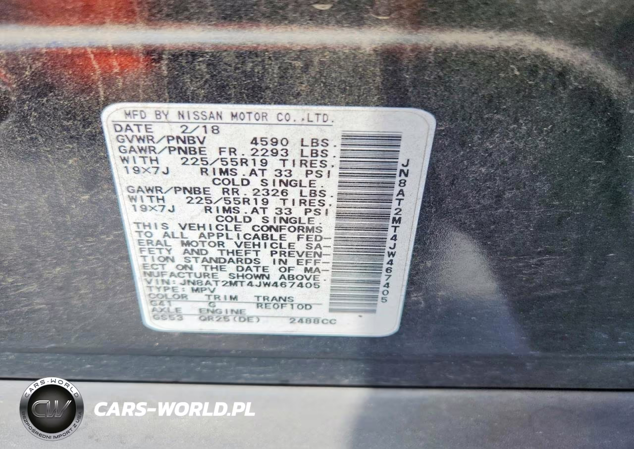 2018 Nissan Rogue Sl VIN:JN8AT2MT4JW467405 - 13