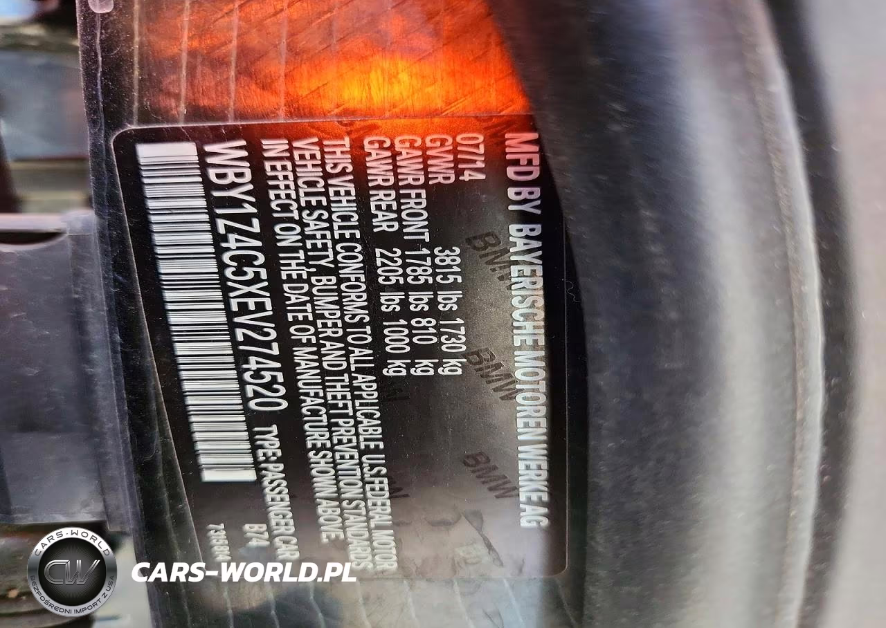 2014 BMW I3 Rex VIN:WBY1Z4C5XEV274520 - 12