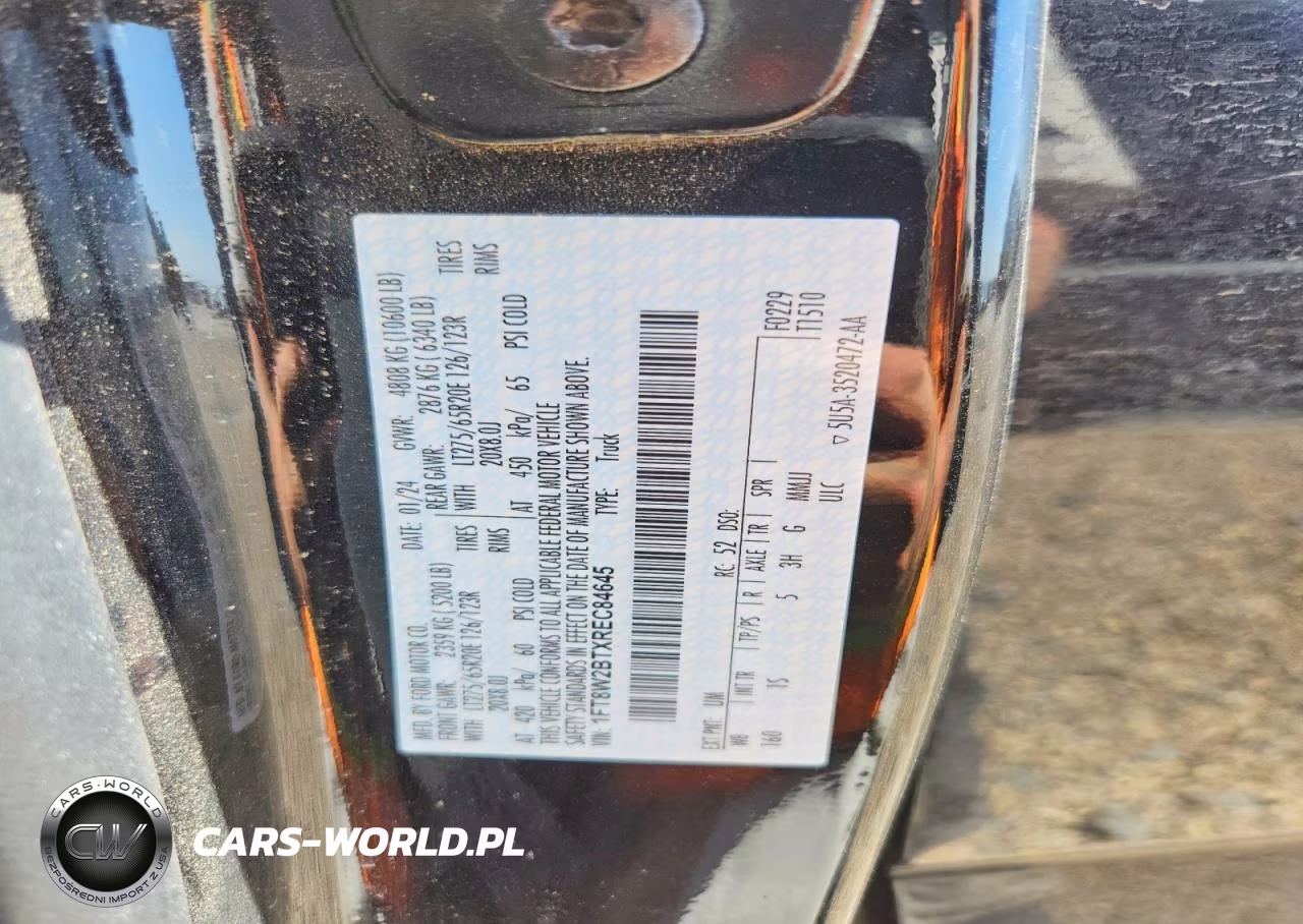 2024 Ford F250 Super Duty VIN:1FT8W2BTXREC84645 - 12