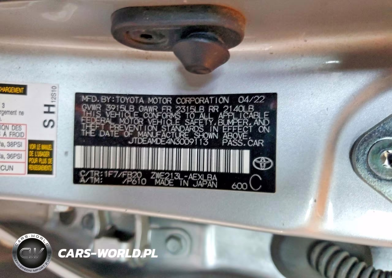 2022 Toyota Corolla Le VIN:JTDEAMDE4N3009113 - 12