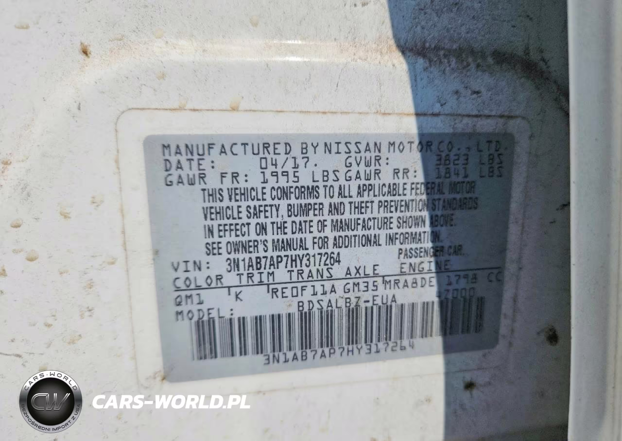 2017 Nissan Sentra S VIN:3N1AB7AP7HY317264 - 12