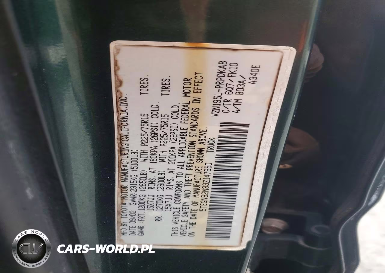 2003 Toyota Tacoma Prerunner V6 VIN:5TEGN92N33Z147950 - 12