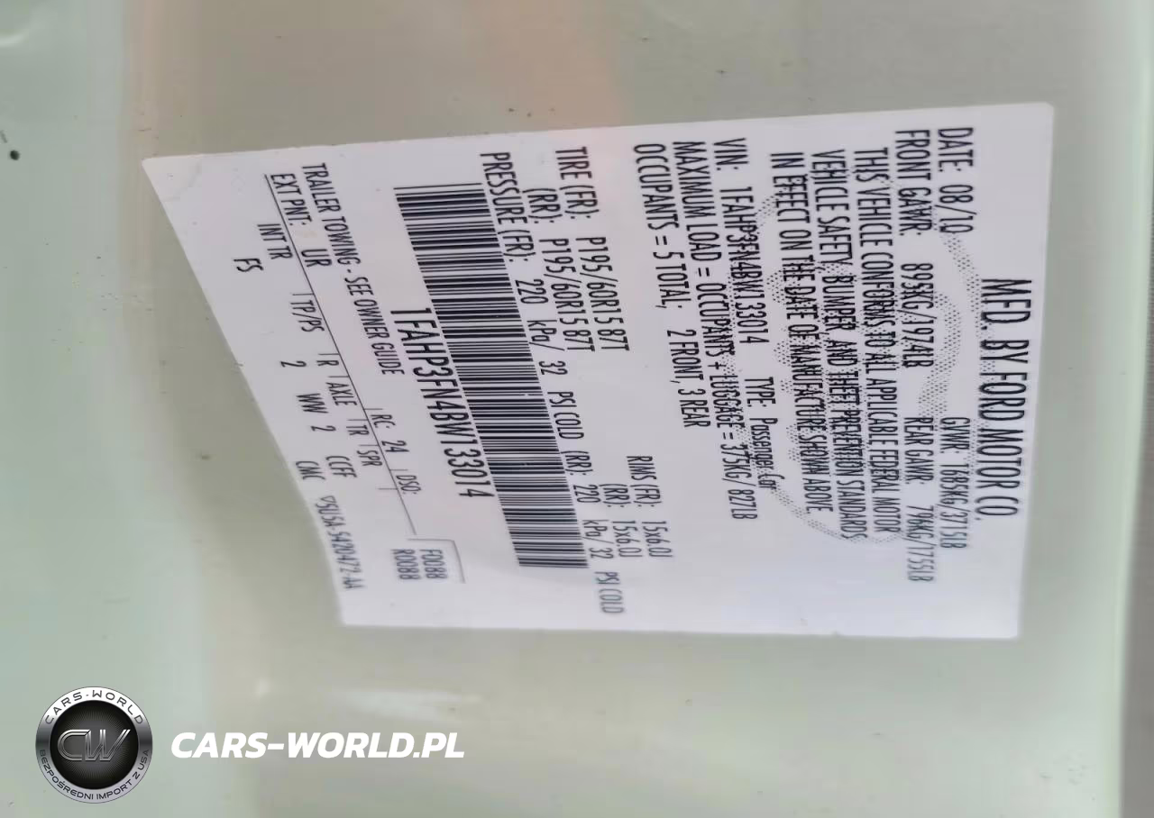 2011 Ford Focus Se VIN:1FAHP3FN4BW133014 - 12