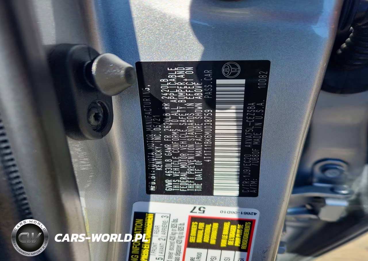 2021 Toyota Camry Se Nightshade VIN:4T1T11BK6MU038759 - 13