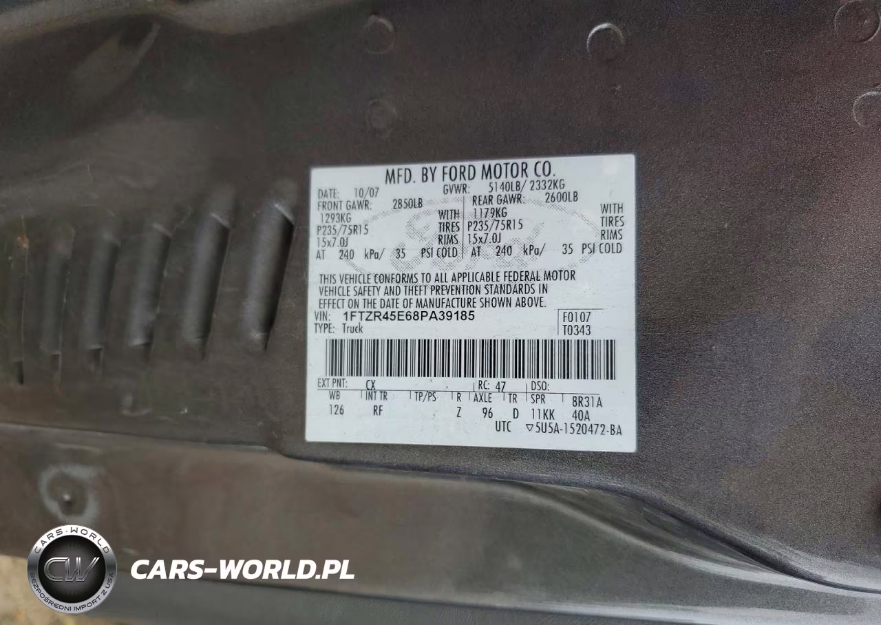 2008 Ford Ranger Super Cab VIN:1FTZR45E68PA39185 - 12