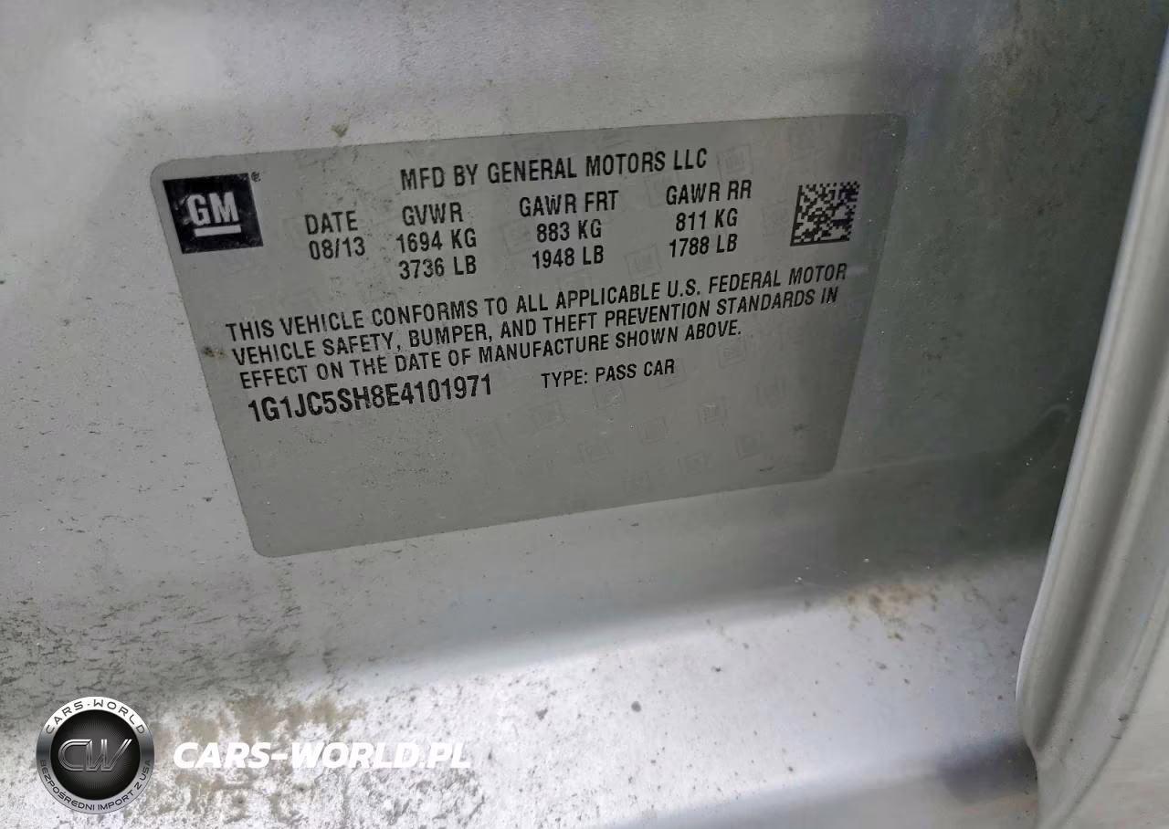 2014 Chevrolet Sonic Lt VIN:1G1JC5SH8E4101971 - 12