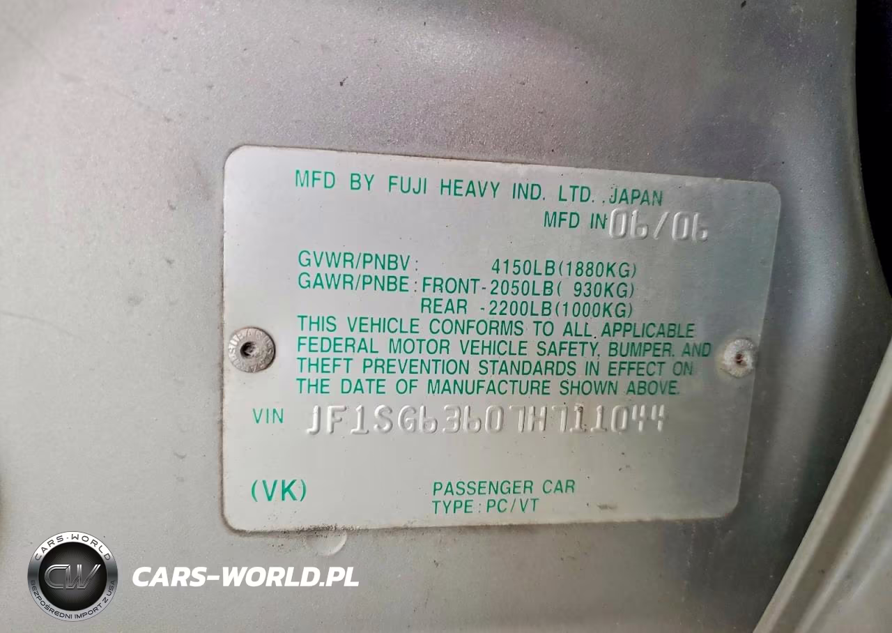 2007 Subaru Forester 2.5X VIN:JF1SG63607H711044 - 13