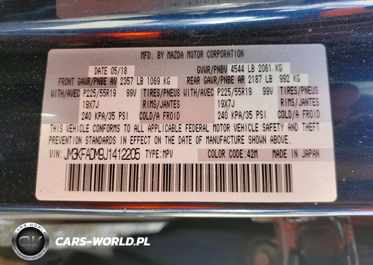 2018 Mazda Cx-5 Grand Touring VIN:JM3KFADM9J1412205 - 12