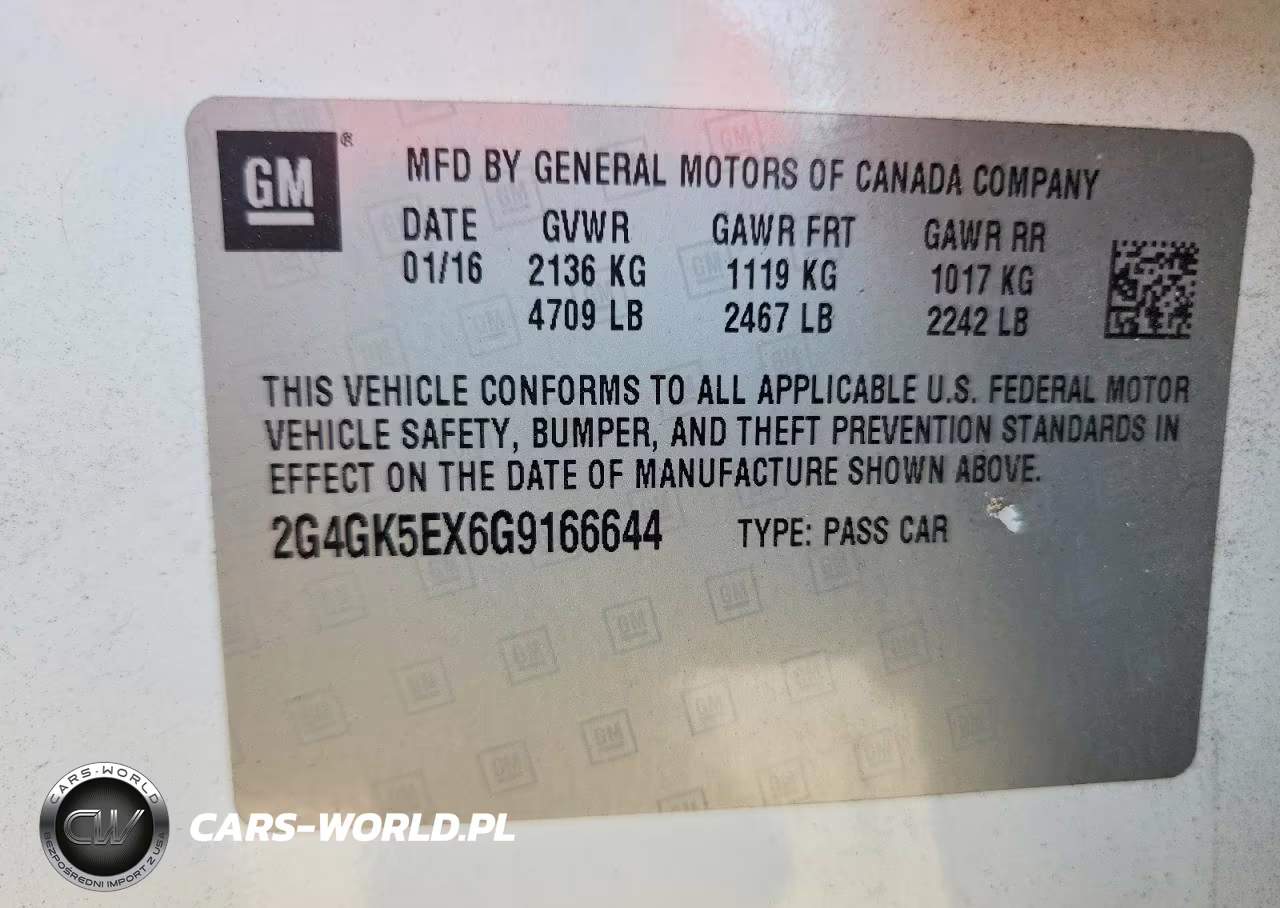 2016 Buick Regal VIN:2G4GK5EX6G9166644 - 12