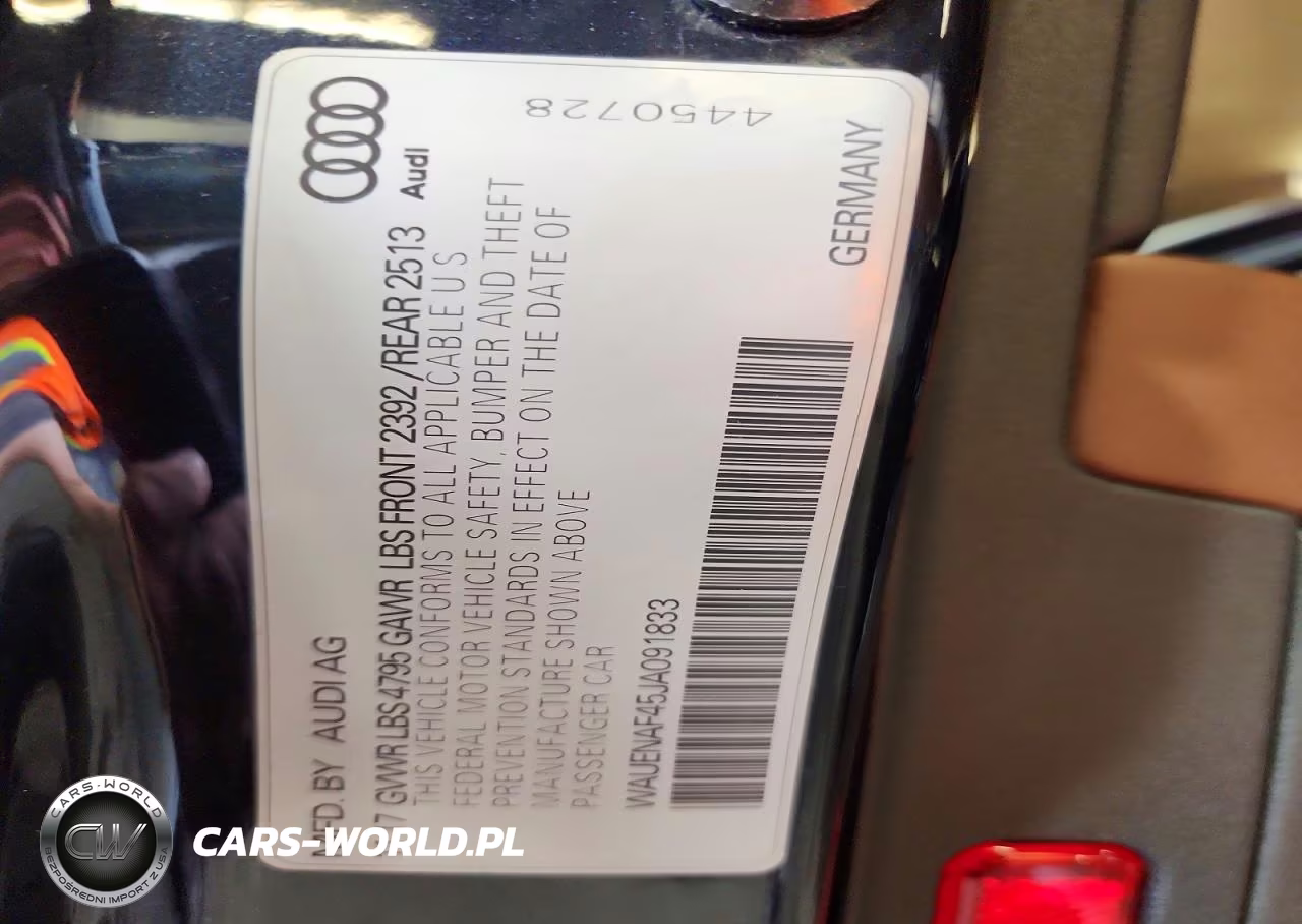 2018 Audi A4 Premium Plus VIN:WAUENAF45JA091833 - 12
