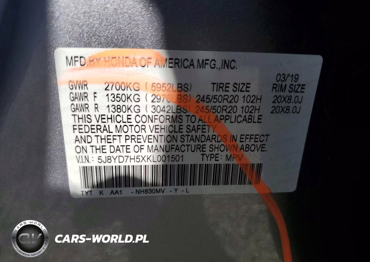2019 Acura Mdx Sport Hybrid Technology VIN:5J8YD7H5XKL001501 - 12