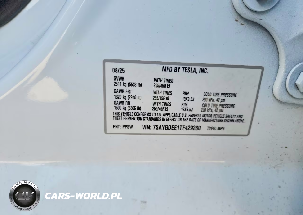 2026 Tesla Model Y VIN:7SAYGDEE1TF429280 - 12