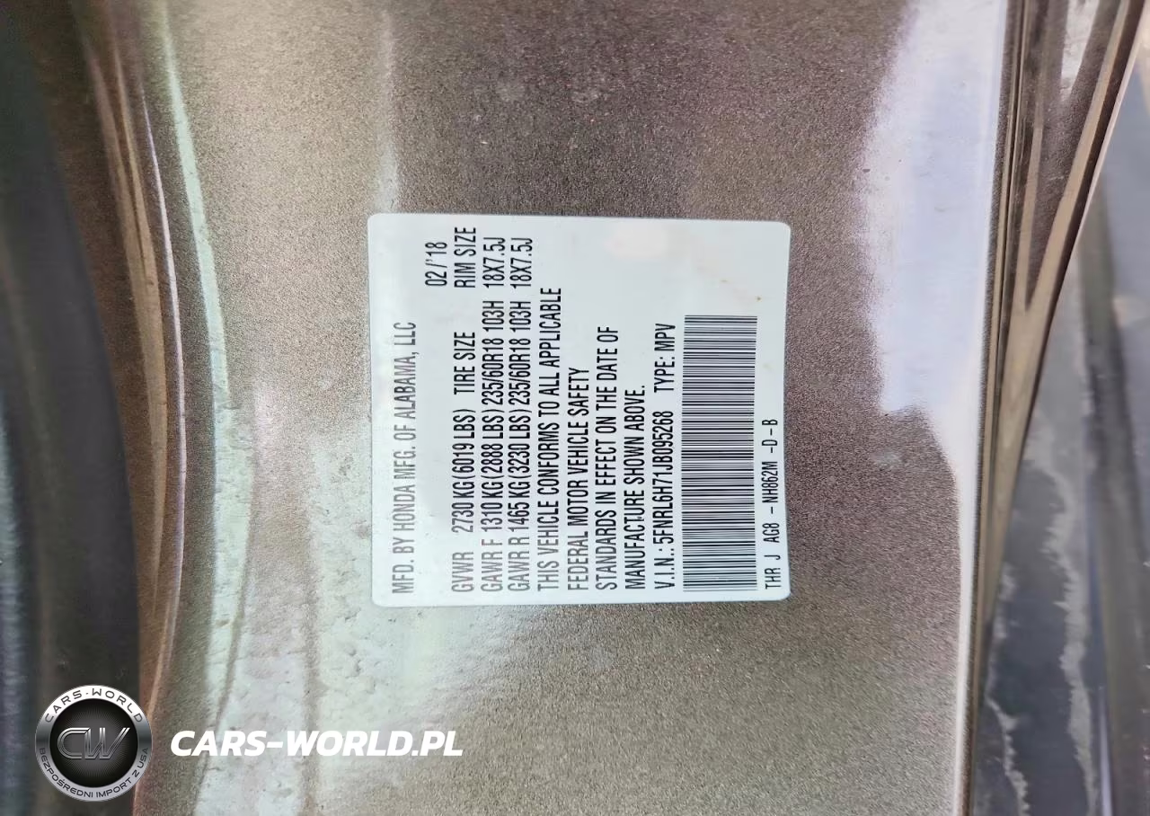 2018 Honda Odyssey Exl VIN:5FNRL6H71JB095268 - 12