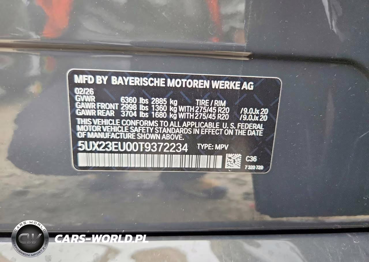 2026 BMW X5 xDrive40I VIN:5UX23EU00T9372234 - 13