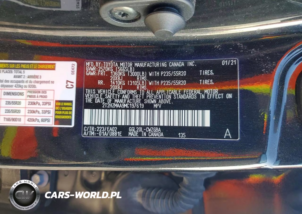 2021 Lexus Rx 350 VIN:2T2HZMAA9MC197619 - 13