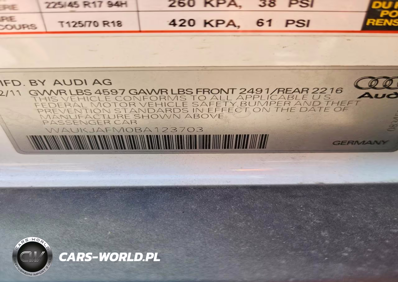 2011 Audi A3 Premium Plus VIN:WAUKJAFM0BA123703 - 12