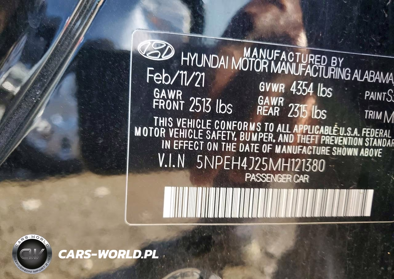 2021 Hyundai Sonata Limited VIN:5NPEH4J25MH121380 - 12