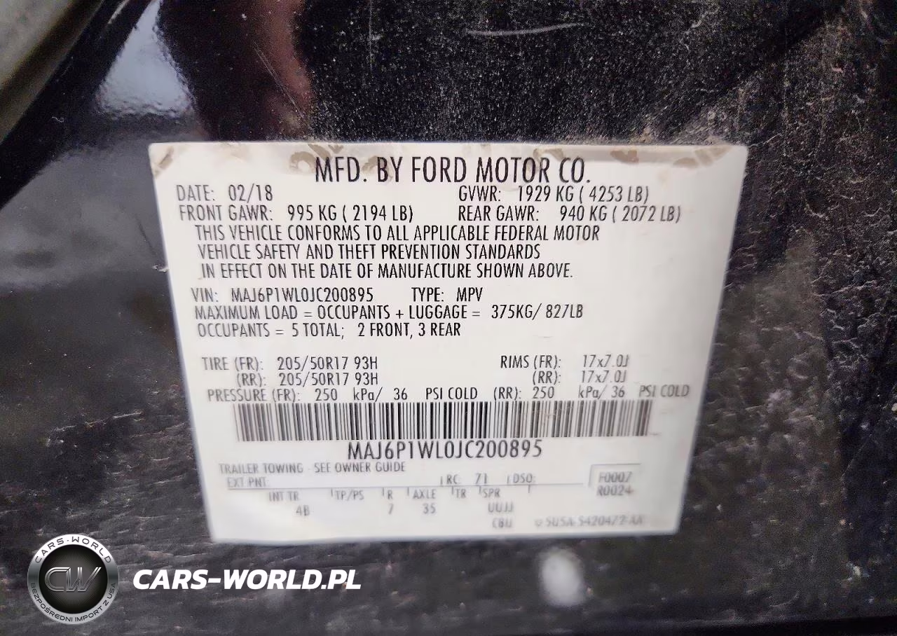 2018 Ford Ecosport Titanium VIN:MAJ6P1WL0JC200895 - 13