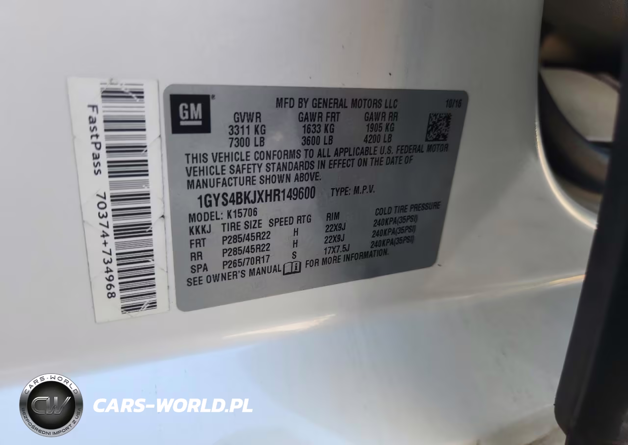 2017 Cadillac Escalade Luxury VIN:1GYS4BKJXHR149600 - 13