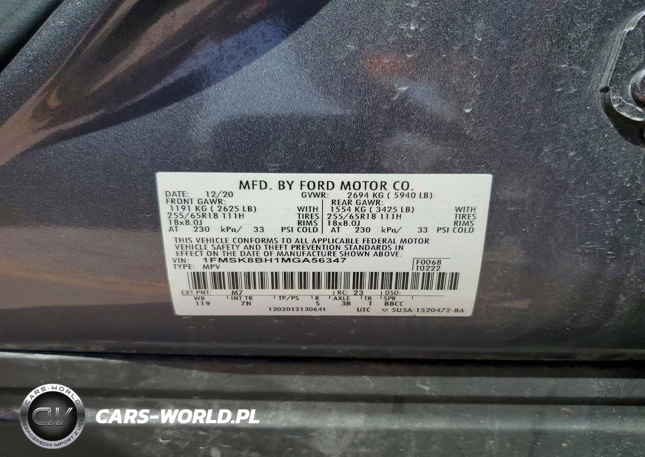 2021 Ford Explorer VIN:1FMSK8BH1MGA56347 - 13