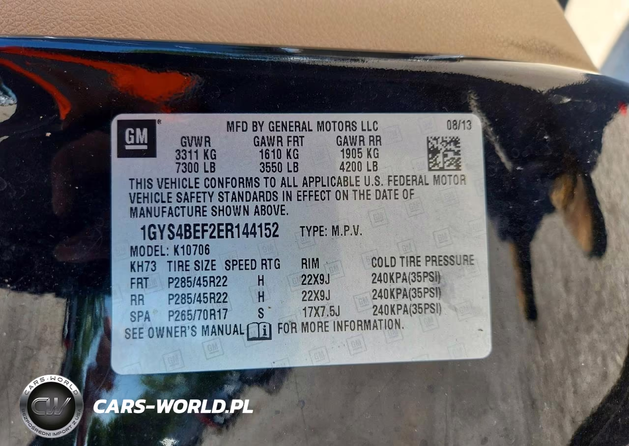 2014 Cadillac Escalade Luxury VIN:1GYS4BEF2ER144152 - 13