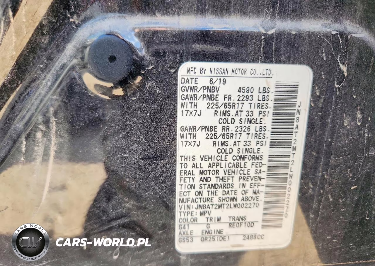 2020 Nissan Rogue Sv VIN:JN8AT2MT2LW002270 - 13