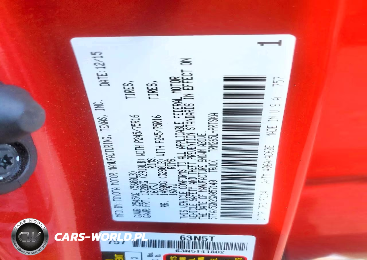 2016 Toyota Tacoma Sr5 VIN:5TFAX5GN2GX057140 - 12