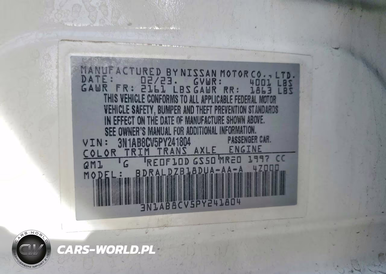 2023 Nissan Sentra Sv VIN:3N1AB8CV5PY241804 - 12