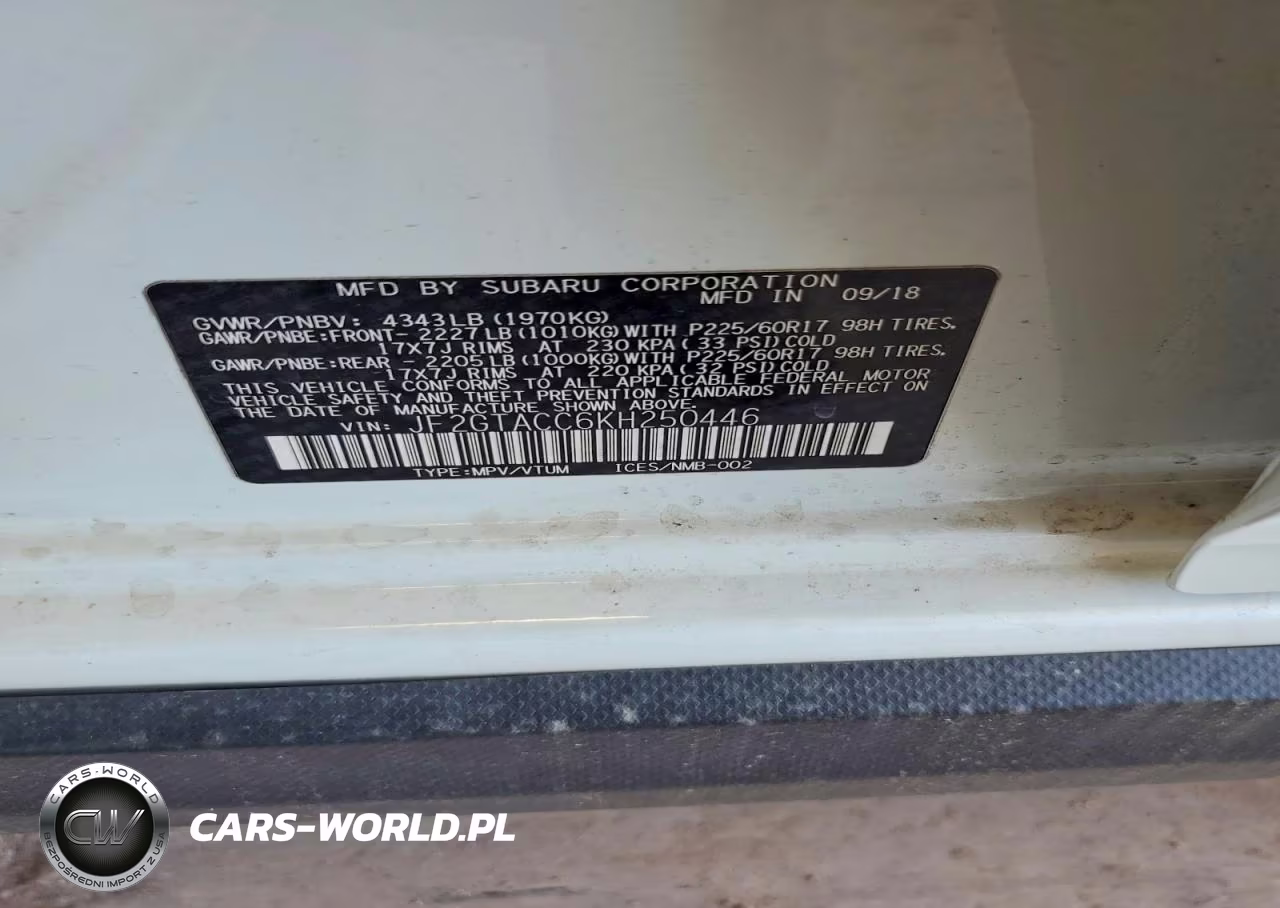 2019 Subaru Crosstrek Premium VIN:JF2GTACC6KH250446 - 13
