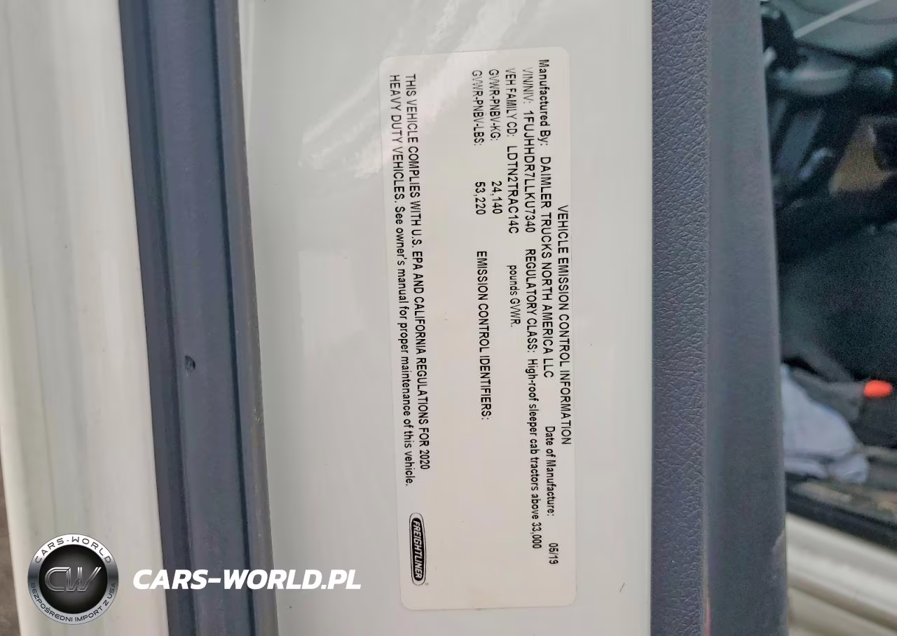 2020 Freightliner Cascadia 126 Semi Truck VIN:1FUJHHDR7LLKU7340 - 12