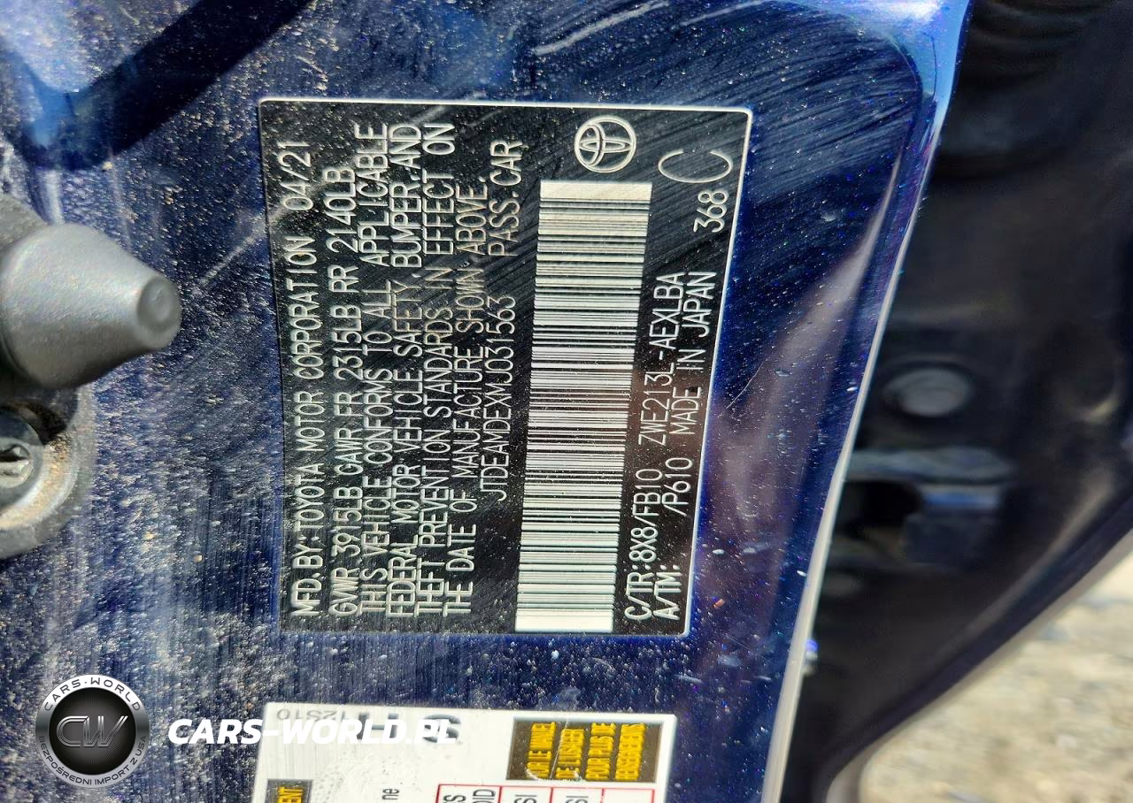 2021 Toyota Corolla Le VIN:JTDEAMDEXMJ031563 - 12