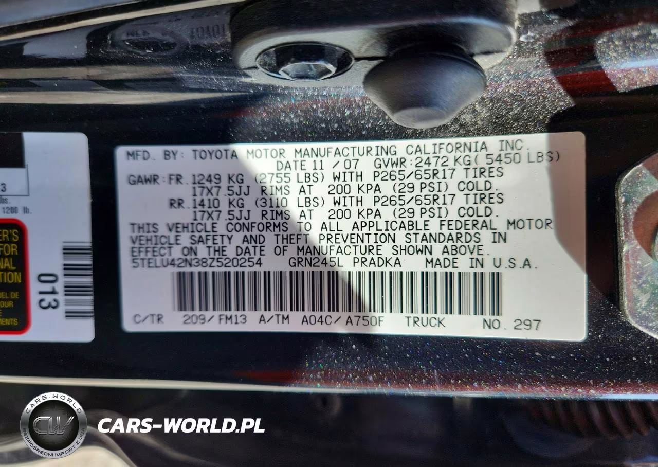 2008 Toyota Tacoma V6 VIN:5TELU42N38Z520254 - 12