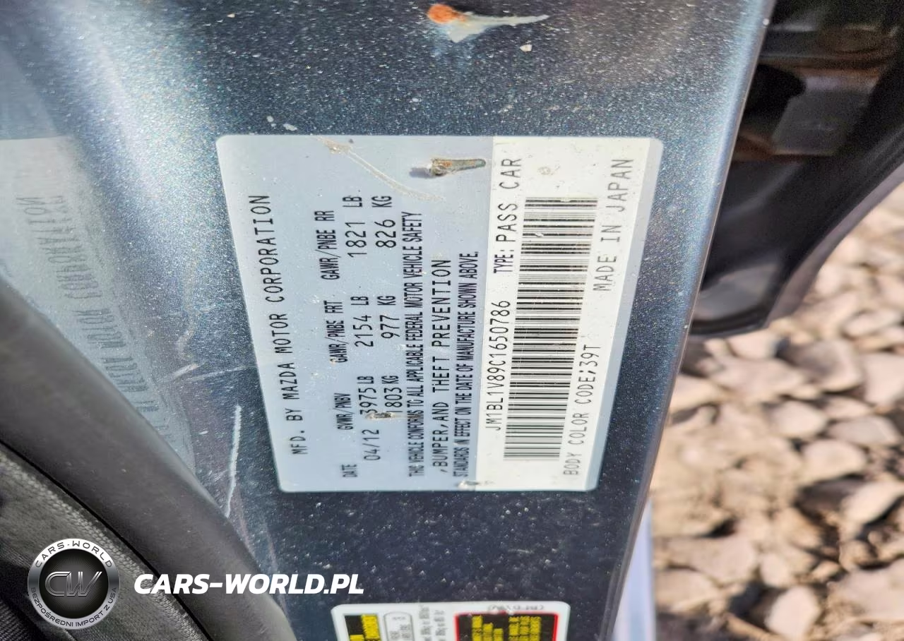 2012 Mazda 3 I VIN:JM1BL1V89C1650786 - 12