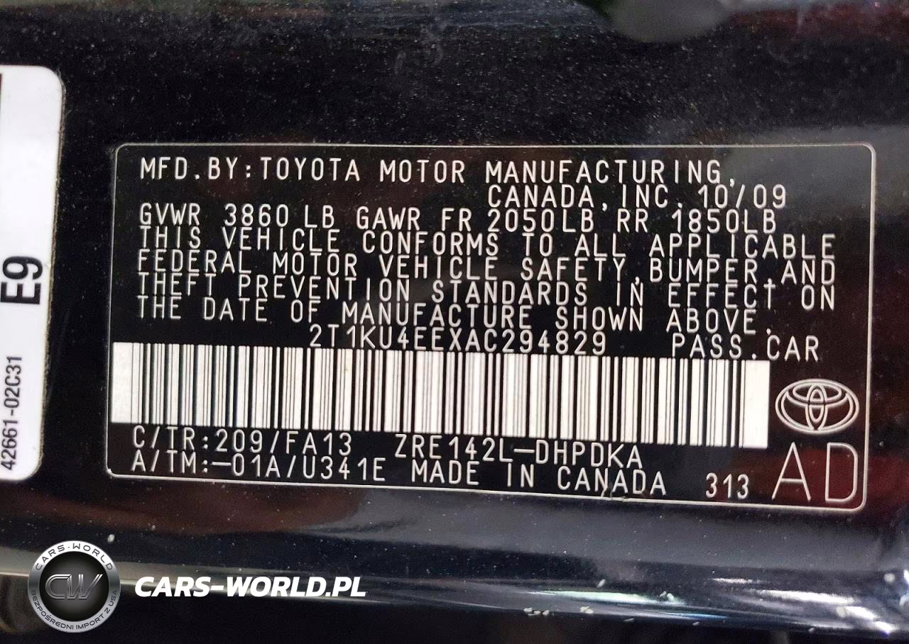2010 Toyota Matrix Base VIN:2T1KU4EEXAC294829 - 12