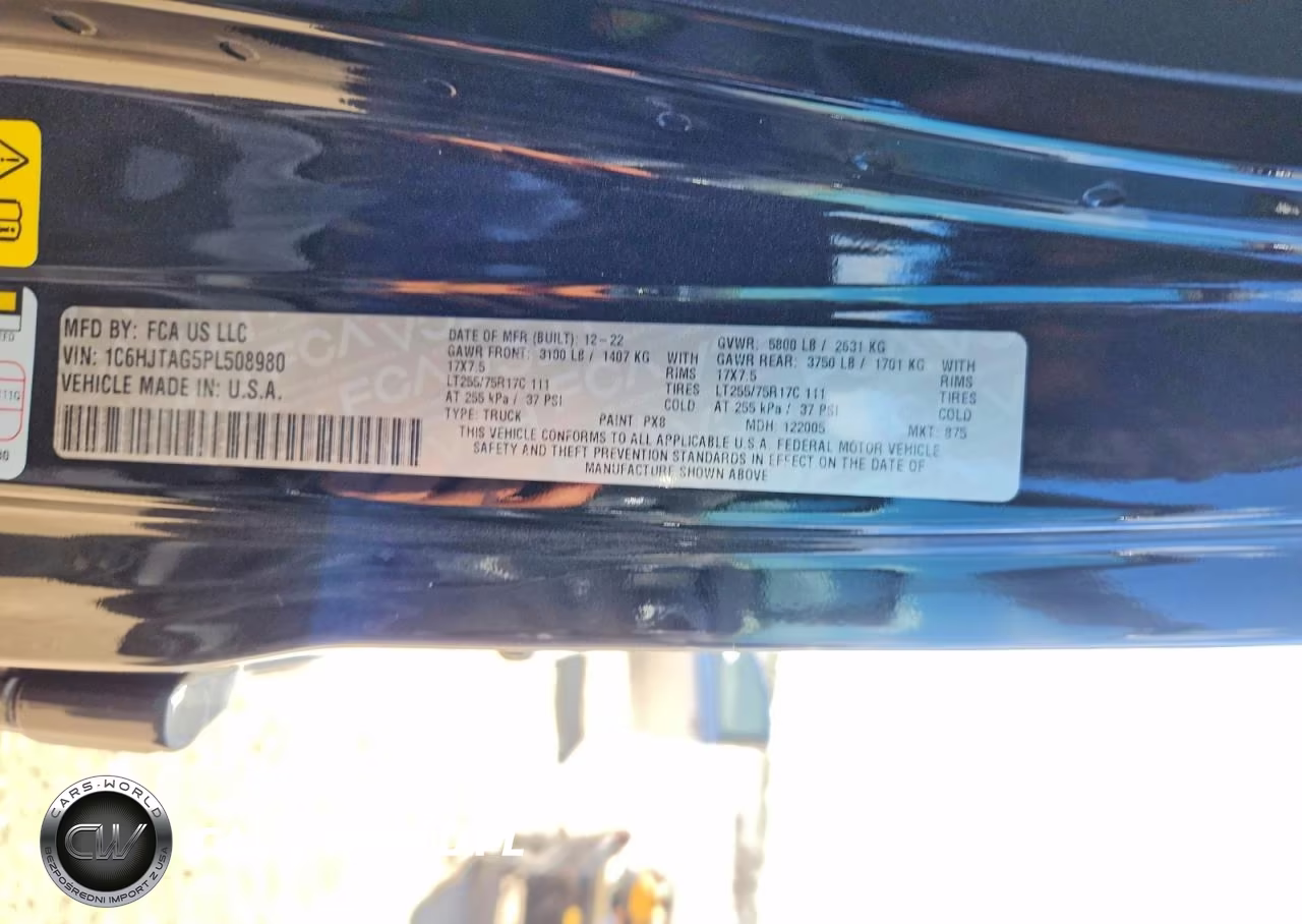 2023 Jeep Gladiator Sport VIN:1C6HJTAG5PL508980 - 12