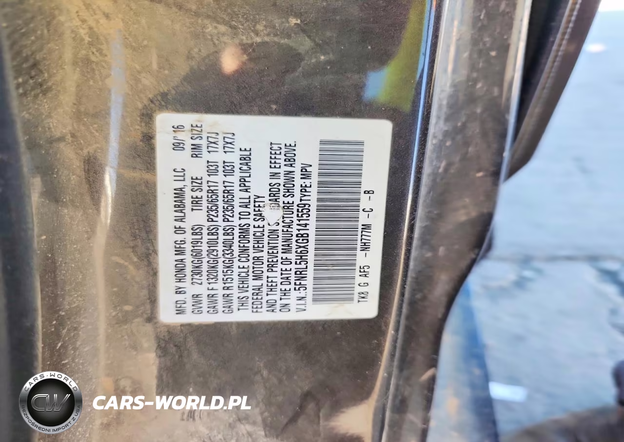 2016 Honda Odyssey Exl VIN:5FNRL5H6XGB141559 - 13