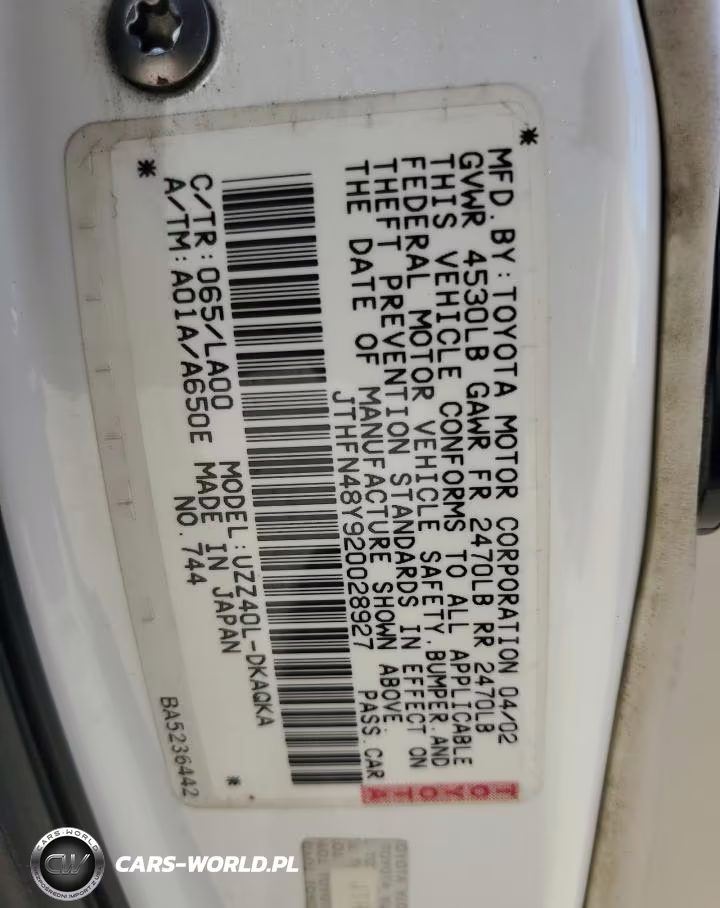 2002 Lexus Sc 430 VIN:JTHFN48Y920028927 - 12