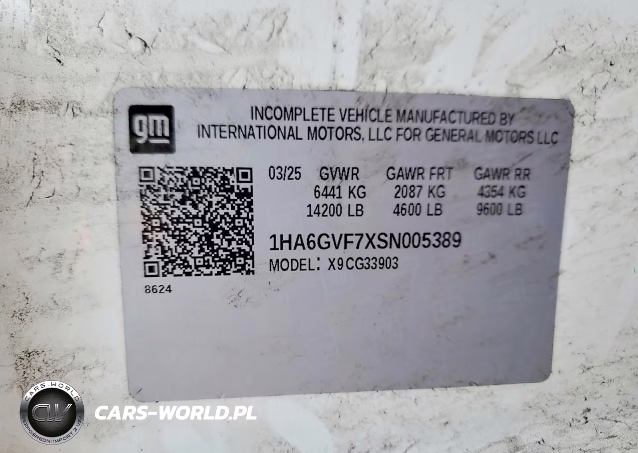 2025 Chevrolet Express Cutaway Delivery Truck VIN:1HA6GVF7XSN005389 - 12