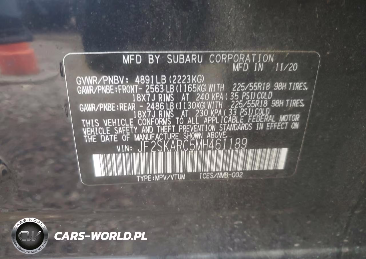 2021 Subaru Forester Sport VIN:JF2SKARC5MH461189 - 14