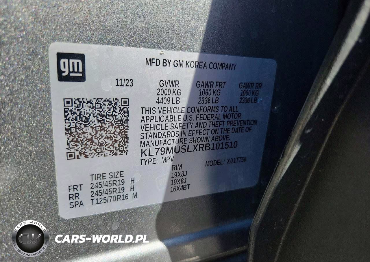 2024 Chevrolet Trailblazer Rs VIN:KL79MUSLXRB101510 - 13