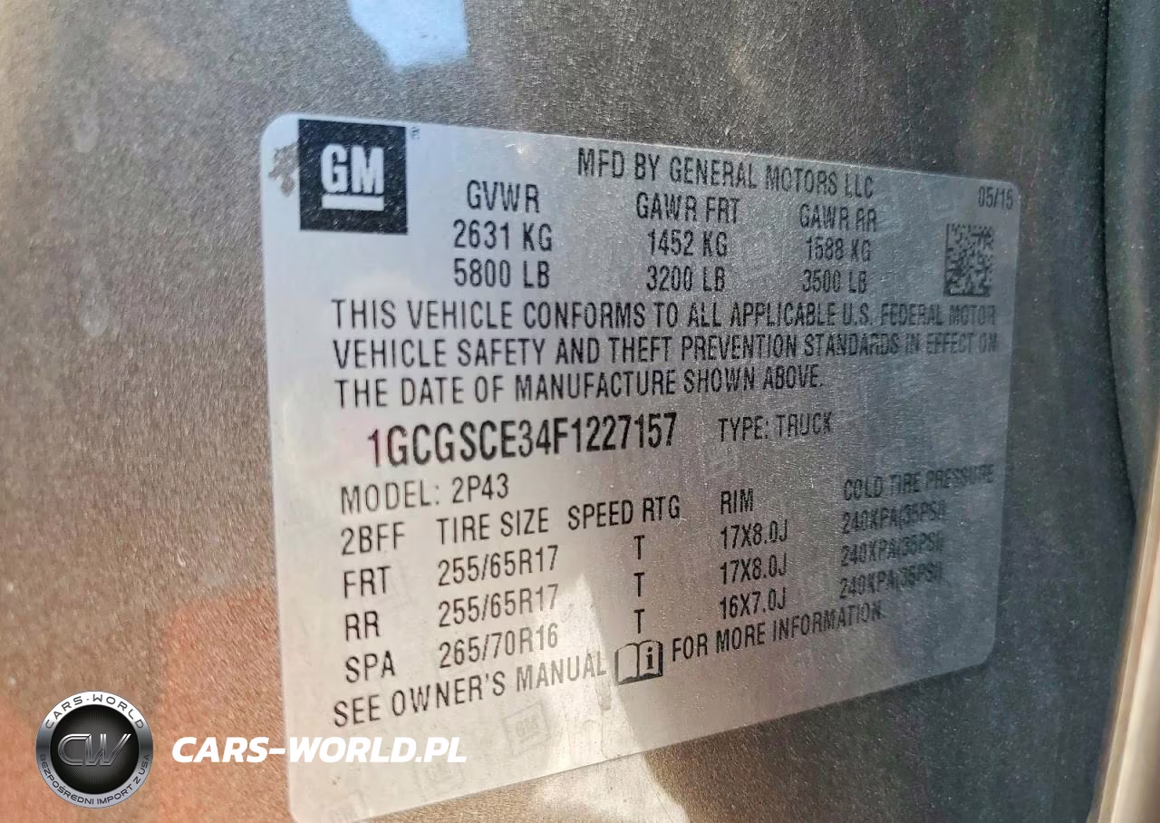 2015 Chevrolet Colorado Z71 VIN:1GCGSCE34F1227157 - 13