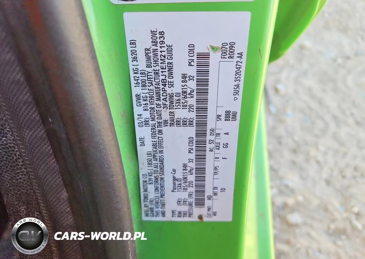 2014 Ford Fiesta Se VIN:3FADP4BJ1EM211938 - 12