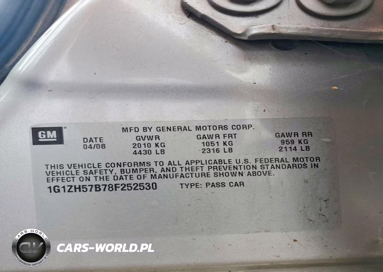 2008 Chevrolet Malibu 1Lt VIN:1G1ZH57B78F252530 - 12