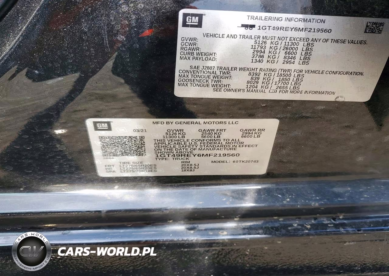 2021 GMC Sierra K2500 Denali VIN:1GT49REY6MF219560 - 12