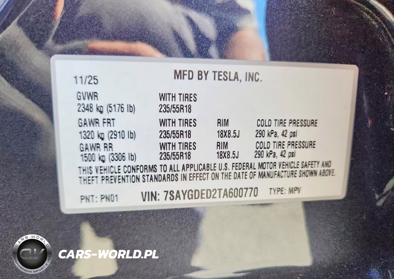 2026 Tesla Model Y VIN:7SAYGDED2TA600770 - 13