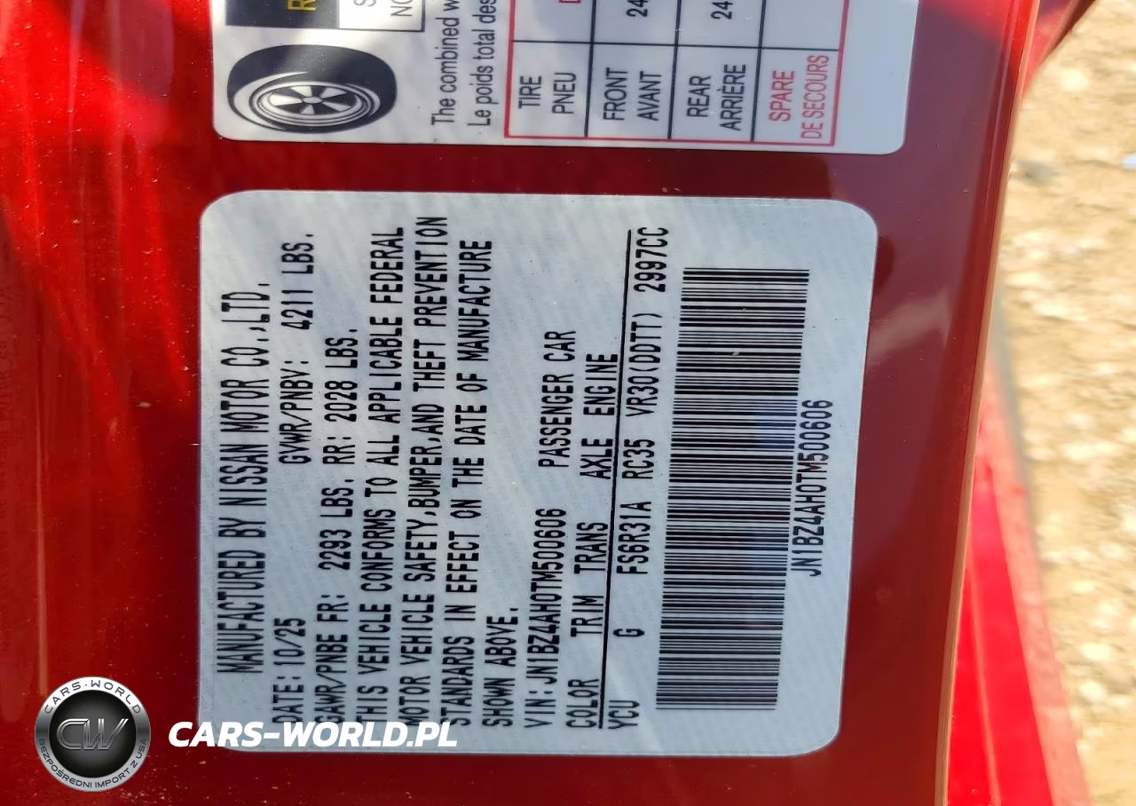 2026 Nissan Z Sport VIN:JN1BZ4AH0TM500606 - 12