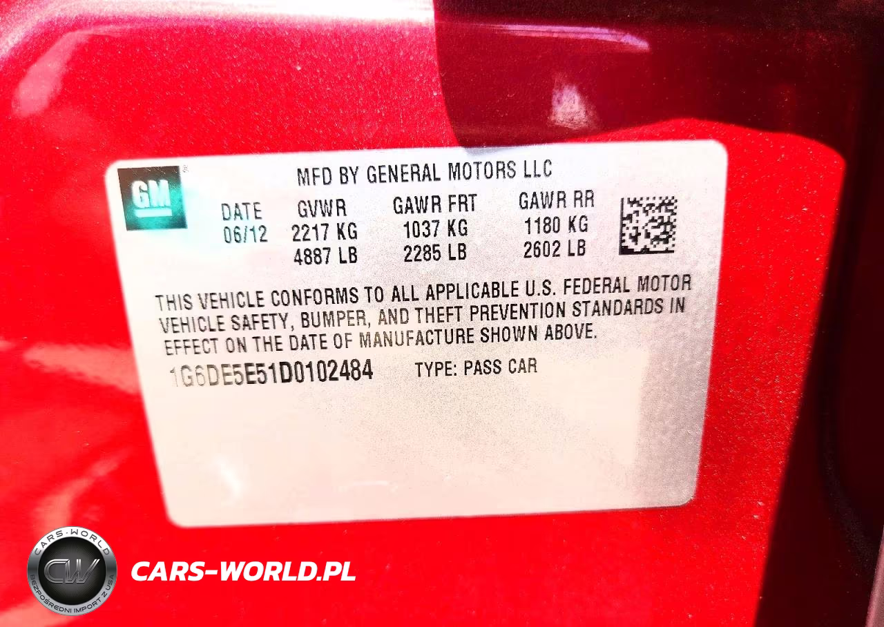 2013 Cadillac Cts Luxury VIN:1G6DE5E51D0102484 - 12